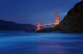 Golden Gate Bridge at Baker Beach, San Francisco, California, USA Royalty Free Stock Photo