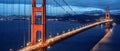 Golden Gate Bridge, blue hour Royalty Free Stock Photo