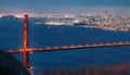 Golden Gate Bridge During Blue Hour