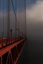 Golden Gate Bridge in the clouds Royalty Free Stock Photo