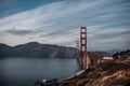 Golden Gate Bridge connecting San Francisco Bay and the Pacific Ocean in San Francisco, CA, USA Royalty Free Stock Photo