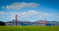 Golden Gate Bridge from Crissy Field Royalty Free Stock Photo