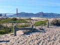 Golden Gate Bridge from Crissy Field Royalty Free Stock Photo