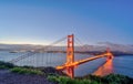 The Golden Gate Bridge at dawn Royalty Free Stock Photo