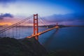 The Golden Gate Bridge at Dawn Royalty Free Stock Photo