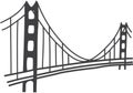 Golden Gate Bridge drawing