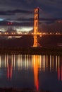 Golden Gate Bridge at dusk Royalty Free Stock Photo