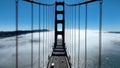 Golden Gate Bridge Fog at San Francisco in California United States. Royalty Free Stock Photo