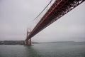 Golden Gate Bridge in fog Royalty Free Stock Photo