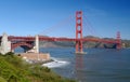 Golden Gate Bridge and Fort Po Royalty Free Stock Photo