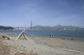 Golden gate bridge and Fort Point, San Francisco, California, USA Royalty Free Stock Photo