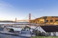 The Golden Gate Bridge and Horseshoe Bay Royalty Free Stock Photo