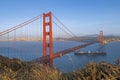 Golden Gate Bridge just before sunset Royalty Free Stock Photo