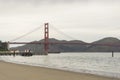 Golden Gate Bridge looking from Crissy Field, San Francisco,USA Royalty Free Stock Photo