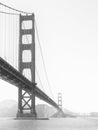 Golden Gate Bridge in the morning fog, San Francisco, California, USA Royalty Free Stock Photo