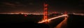 Golden Gate Bridge at Night Royalty Free Stock Photo