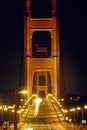 Golden Gate Bridge At Night Royalty Free Stock Photo