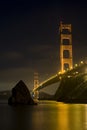 Golden Gate Bridge at night