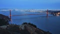 Golden Gate Bridge at night Royalty Free Stock Photo