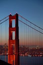 Golden Gate Bridge North Tower Royalty Free Stock Photo