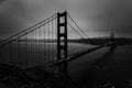 Golden Gate Bridge Overlook over the Bay at Night long exposure