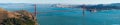 Golden Gate bridge panorama Royalty Free Stock Photo