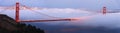 Golden Gate Bridge panoramic Royalty Free Stock Photo