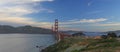 Golden Gate Bridge panoramic view Royalty Free Stock Photo