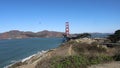 Golden Gate bridge from Presidio, Chrissy Field