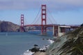 Golden Gate Bridge Presidio the USA Royalty Free Stock Photo