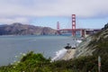 Golden Gate Bridge Presidio the USA Royalty Free Stock Photo