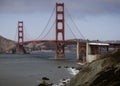 Golden Gate Bridge Presidio the USA Royalty Free Stock Photo