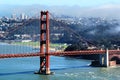 Golden Gate Bridge and San Francisco Bay Royalty Free Stock Photo