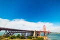 Golden Gate bridge in San Francisco bay Royalty Free Stock Photo