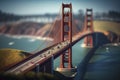 Golden Gate Bridge in San Francisco. Perfect for travel posters.