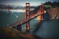 Golden Gate Bridge in San Francisco. Perfect for travel posters and web banners.