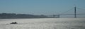 Golden Gate Bridge in San Francisco photographed from the Island of Alcatraz, California USA