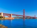 Golden Gate Bridge San Francisco from Presidio California Royalty Free Stock Photo