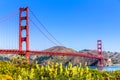 Golden Gate Bridge San Francisco from Presidio California Royalty Free Stock Photo