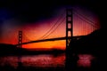 Golden Gate Bridge, San Francisco seen from Cavallo Point Royalty Free Stock Photo