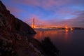 Golden Gate Bridge, San Francisco Skyline, Downtown San Francisco, California, USA Royalty Free Stock Photo