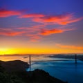 Golden Gate Bridge San Francisco sunrise California