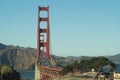 Golden Gate bridge, San-Francisco,USA ,view from Baker beach. Royalty Free Stock Photo