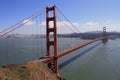 Golden Gate Bridge from Sausalito Hills Royalty Free Stock Photo