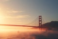 Golden Gate Bridge standing proudly amidst the