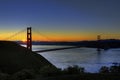 Golden Gate Bridge sunrise Royalty Free Stock Photo