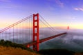 Golden Gate Bridge at Sunset Royalty Free Stock Photo