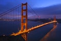 Golden Gate Bridge Sunset Pink Skies San Francisco Royalty Free Stock Photo