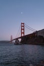 Golden Gate Bridge at sunset in San Francisco, California, USA Royalty Free Stock Photo