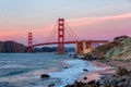 Golden Gate Bridge at sunset,, San Francisco USA Royalty Free Stock Photo